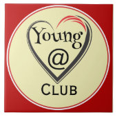Keramikfliese Young at Heart Club (Vorderseite)