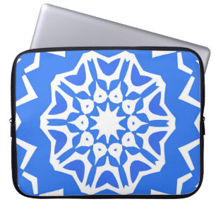 Keramikfliesen Azulejo Portugal. Vintage nahtloses Laptopschutzhülle