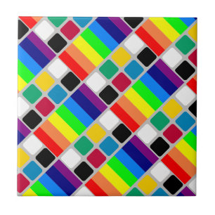 Keramikfliesen Bunte Farben Fliese