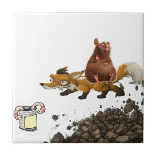 Keramikfliesen Eichhörnchen Fuchs Wurm Fliese
