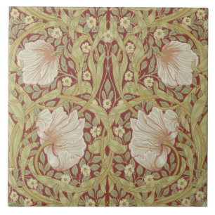 Keramikfliesen-Kamin William Morris Designs 03 Fliese