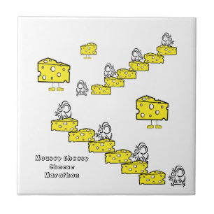 Keramikfliesen-Mäuse-Käse-Käse-Marathon Fliese