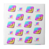 Keramikfliesen Pastell Quadrate Fliese (Vorderseite)