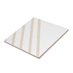 Keramikfliesen Streifen Beige & Weiß Streifen Fliese