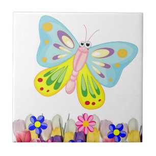 Keramikfliesen Tulpen Florale Butterfly Fliese