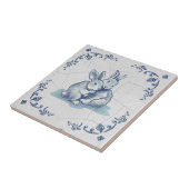 Keramikfreundliche Kaninchen Delft Fliese (Seite)