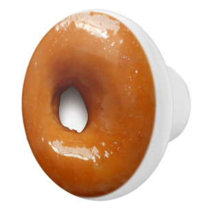 Keramikgriff des glasig-glänzenden Krapfens Keramikknauf