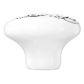 Keramikknauf. Katze. Keramikknauf (Seitenansicht)