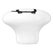 Keramikknauf. Katze. Keramikknauf (Seitenansicht)