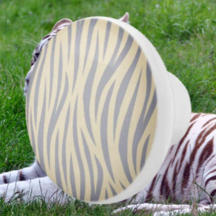 Keramikknopf mit braun-schwarzen Zebrastreifenmust Keramikknauf