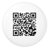Keramikknopf mit einzigartigem QR-Code-Design Keramikknauf (Vorderseite)