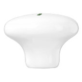 Keramikknopf mit Glücksklee-Design Keramikknauf (Seitenansicht)