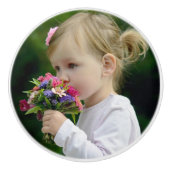 Keramikknopf mit Kinderfoto Keramikknauf (Vorderseite)