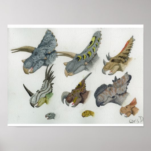 Keramikköpfe drucken poster (Vorne)