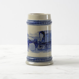 Keramikkrug im Vintage-Lieferwagen-Design Bierglas