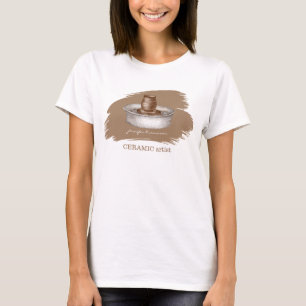Keramikkünstler Bildhauer handgefertigte Töpferei T-Shirt