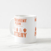 Keramikkünstler Ich liebe Töpferei Kaffeetasse (Vorderseite Links)