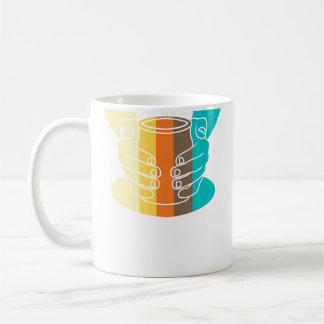 Keramikkünstler Töpferkunst im Vintage-Stil Kaffeetasse