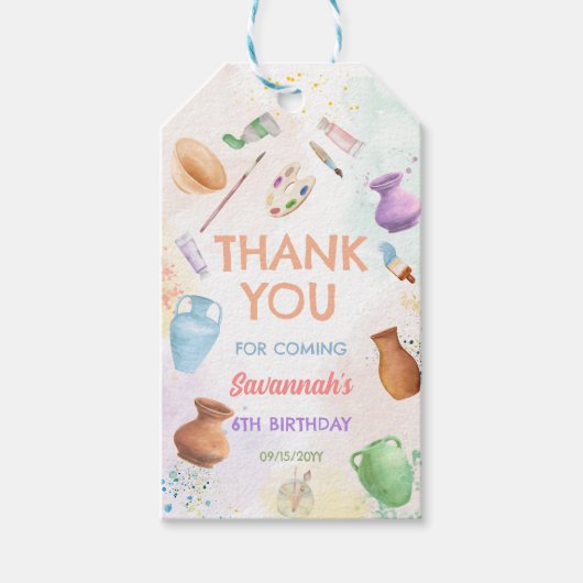 Keramikmalerei-Geburtstag Geschenkanhänger (Vorderseite)