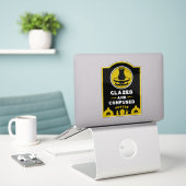 Keramikstudio-Töpfer Aufkleber (Laptop auf Schreibtisch)