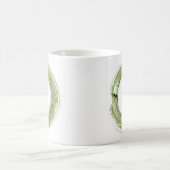 Keramiktasse mit Eat Green Design Kaffeetasse (Mittel)