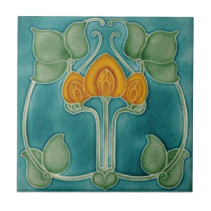 Keramikwandfliesen - Traditionelle Art Nouveau Fli Fliese