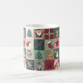 Keramische mok met kerstpatchworkthema kaffeetasse (Mittel)