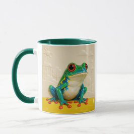 Keramischer Kunstfrosch Tasse