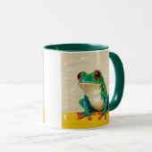 Keramischer Kunstfrosch Tasse (VorderseiteRechts)