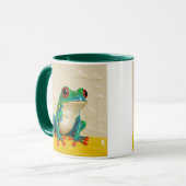 Keramischer Kunstfrosch Tasse (Vorderseite Links)