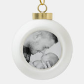 Keramischer Rundzier zur Personalisierung Keramik Kugel-Ornament (Vorderseite)