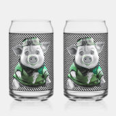 Keramisches Sparschwein Glas (Rückseite)