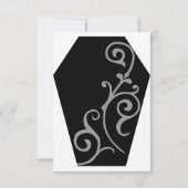 Keranda Ebony (Gray) RSVP-Karte RSVP Karte (Rückseite)