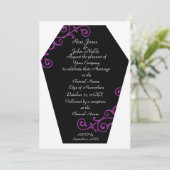 Keranda Ebony (Lila) Einladung zur Hochzeit (Stehend Vorderseite)