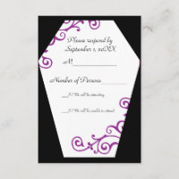 Keranda Ivory (Lila) RSVP-Karte