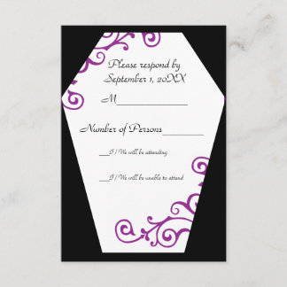 Keranda Ivory (Lila) RSVP-Karte RSVP Karte