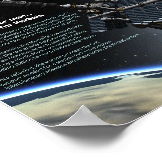 Kerbal Weltraumprogramm Merlin Adventures Poster (Ecke)