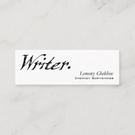 Kerbe des Verfasser-vier Mini Visitenkarte