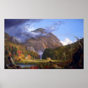 Kerbe des weißen Mountans durch ThomasCole Poster