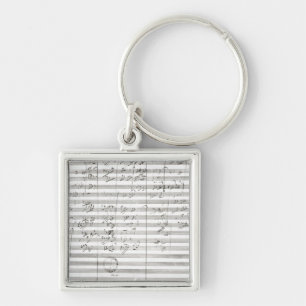 Kerbe für die 3. Bewegung der 5. Symphonie Schlüsselanhänger