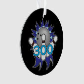 Kerbe-Name und Team des Bowlings-300 Ornament (Vorderseite)