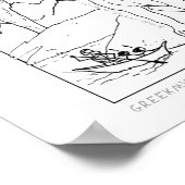 Kerberos / Cerberus Griechischer Mythos Comix Post Poster (Ecke)