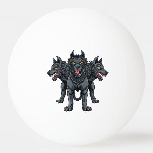 Kerberos Tischtennisball (Vorderseite)