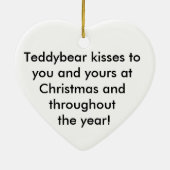 Ker'D und Butterblume-Weihnachtsverzierung Keramik Ornament (Hinten)