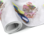 Ker'D und sein Schlitten Geschenkpapier (Rolleneckpunkt)