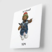 Ker'Dunkedunk Bärn-Wanduhr Quadratische Wanduhr (Winkel)