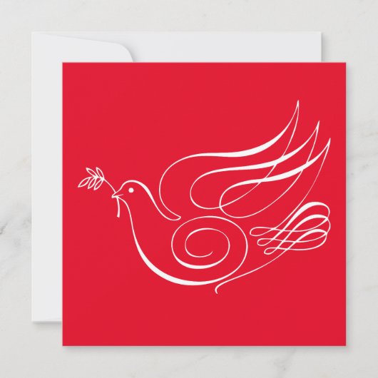 Kereru Calligraphy Peace Dove (Vorderseite)