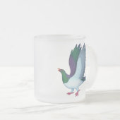 Kereru-Logo und Vogel Mattglastasse (VorderseiteRechts)