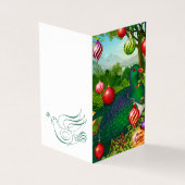 Kereru mit Ornamenten Weihnachtskarte (Vorderseite)