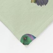 Kereru-Taube Fleecedecke (Ecke)